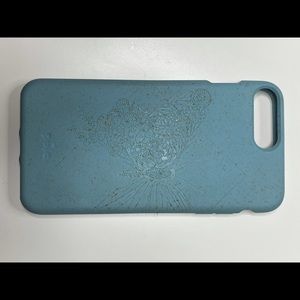 Like New Blue silicone Pela iPhone case
